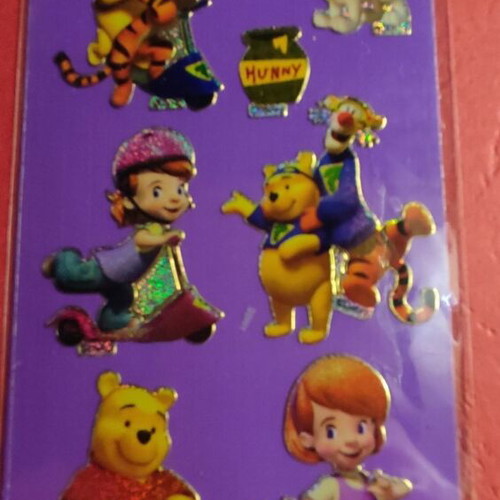 Set of 4 Winnie the Pooh and Tigger sticker sheets new