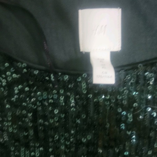 Green H&M blouse with sequins XL like new