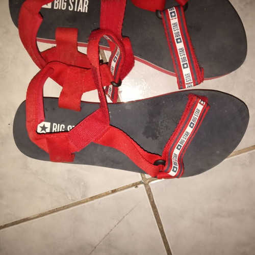 Big Star sandals like new, red, size 38
