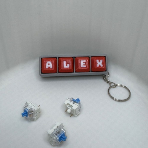 Personalized Keychain Clicker Keyboard like new