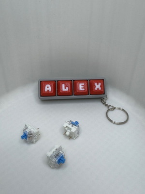 Personalized Keychain Clicker Keyboard like new