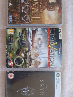 Pc games Skyrim, Civilization 5 Game of the Year Edition, Total War Rome 2 σαν καινούργιο