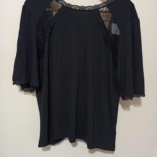 Black backless top size L, viscose
