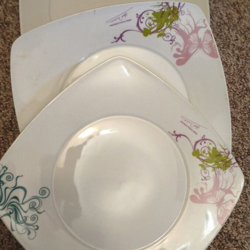 Collectible plates Makis Tselios new, pack of 3, 27x27 cm