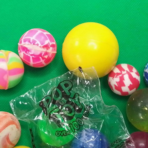 Pop Toys bouncing balls used, pack of 18 pieces