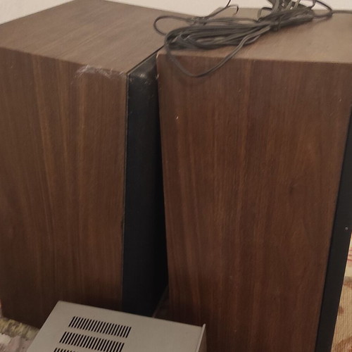Kenwood sound system 1980 used with turntable amplifier and two speakers