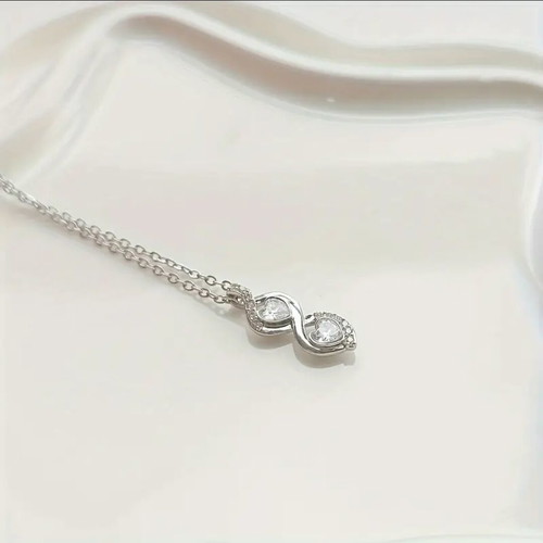 Minimal necklace new stainless steel 316L silver