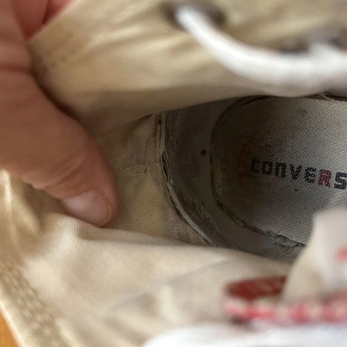Converse All Star boots used, pink and red, size 37