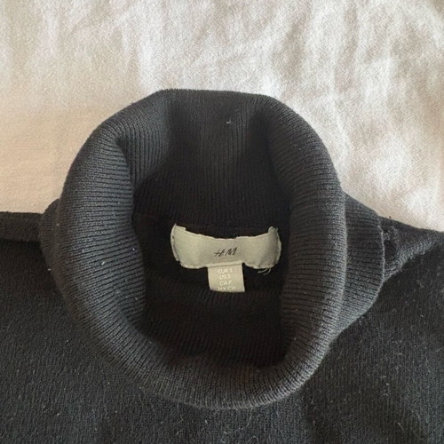 H&M Thin Knit Turtleneck Sweater used, black, size S