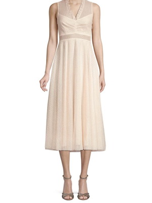 Sandro Paris Cassy dress new, nude pink tulle