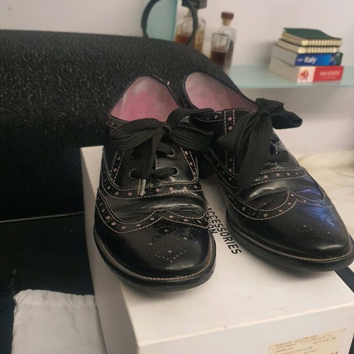 Red Valentino brogues size 38 black like new