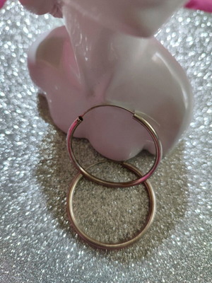 Σκουλαρίκια κρίκοι από ασήμι - Silver hoop earrings