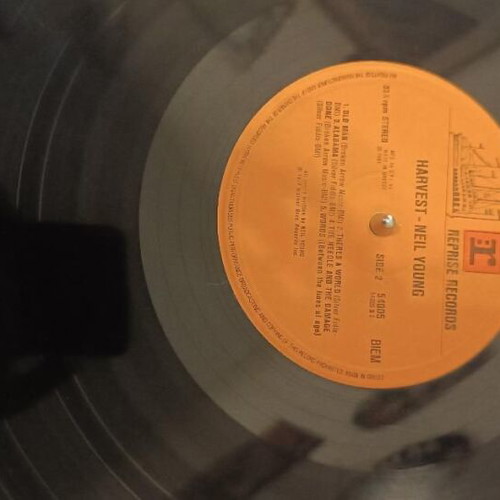 Neil Young Harvest LP vinyl used Greek pressing 1981