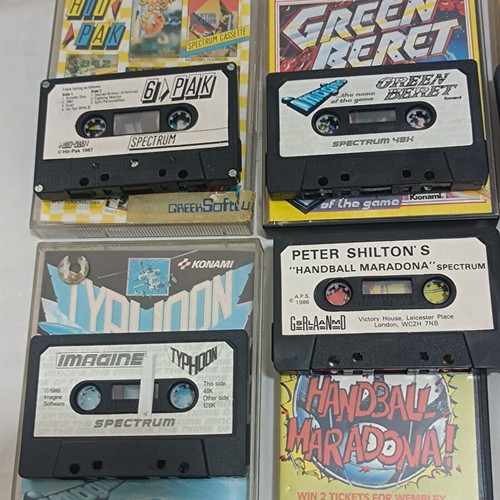 Sinclair Spectrum 48/128 game cassette pack of 8