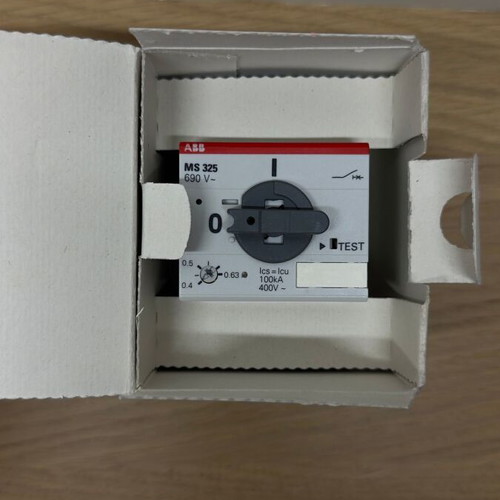 ABB MS325 0.4 0.63A motor starter pack of 2 new