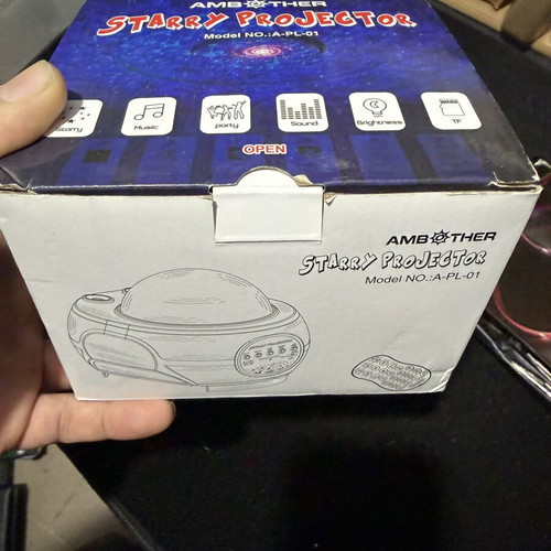 Amother Starry Projector A-PL-01 with Galaxy Light and Music Mode