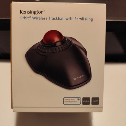 Kensington Orbit Trackball with Scroll Ring wireless ergonomic mouse new