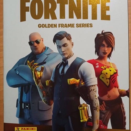 Panini Fortnite Golden Frame Series empty sticker album like new