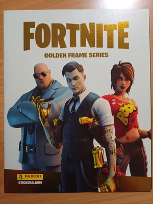 Panini Fortnite Golden Frame Series empty sticker album like new
