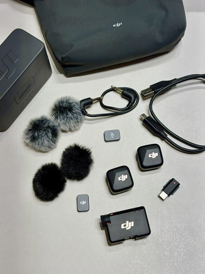 DJI Mic Mini Combo like new with 2 transmitters and 1 receiver