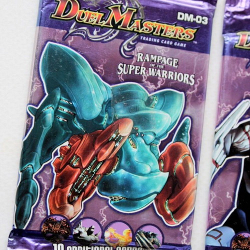 Duel Masters Rampage Super Warriors DM 03 card game sealed packs 2x