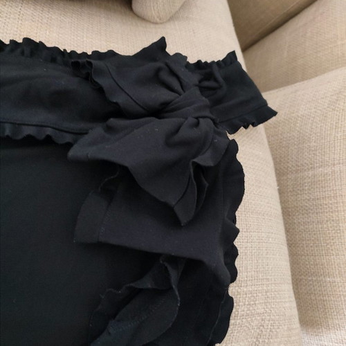 Red Valentino black off shoulder dress with bow used, size L