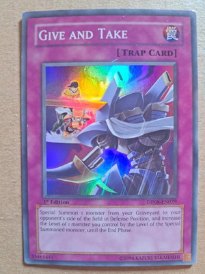 Give and Take DP08-EN029 Super Rare 1st Edition σαν καινούργιο Yugioh