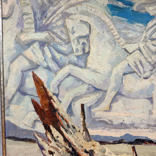 Έργο τέχνης Α. Βακιρτζής μεταχειρισμένο σε κορνίζα