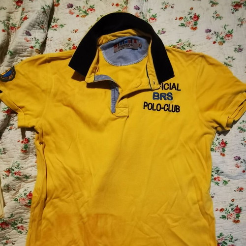Broker's Polo Shirt XL used, yellow, relaxed fit