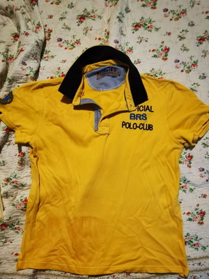 Broker's Polo Shirt XL used, yellow, relaxed fit