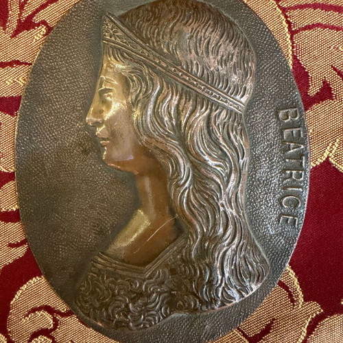 Beatrice copper embossed wall plaque like new
