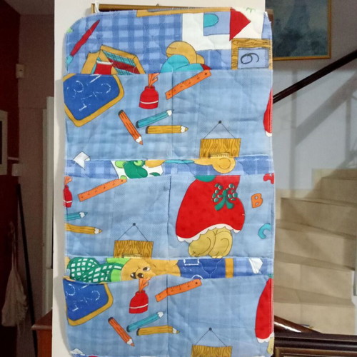 Vertical storage for baby items new fabric hanging banner with six pockets