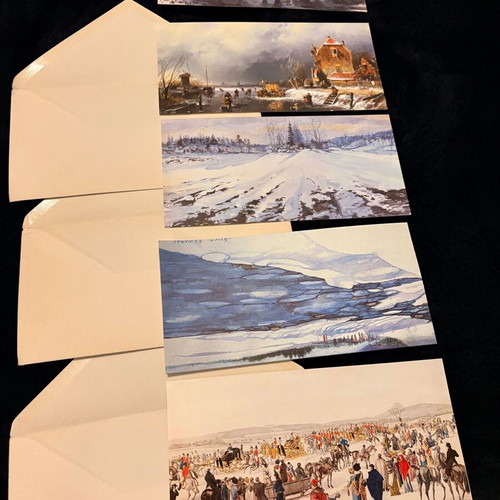 Set of 4 UNICEF collectible cards like new, vintage artwork