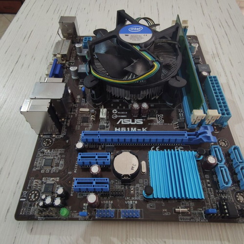 Asus Motherboard H61M-K like new with Intel Celeron G1620 and 2GB DDR3 Ram