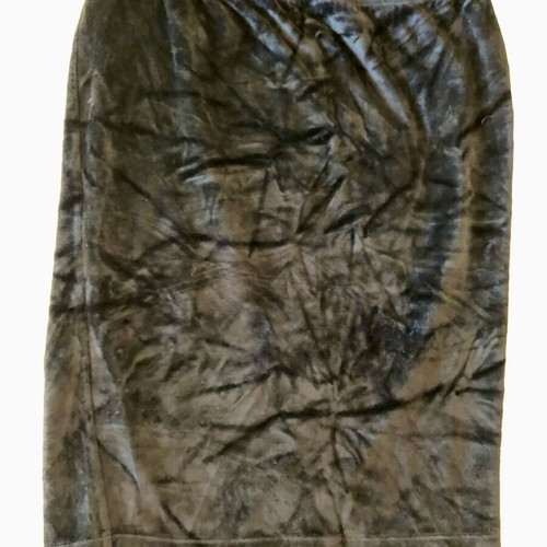 Pencil velvet skirt used, black, size M