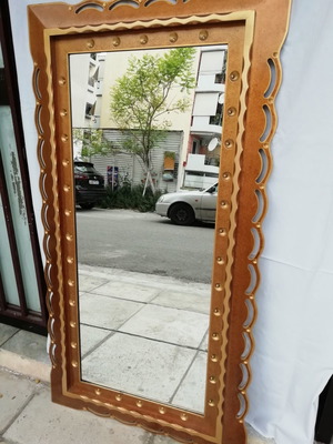 Καθρέφτης ύψος 1,60 με σκαλιστή κορνίζα καινούργιος