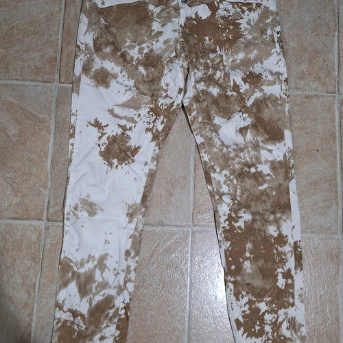 Women's pants like new, size XL, white-beige