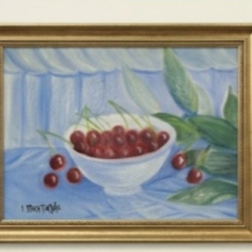 Small painting for dining or kitchen decoration