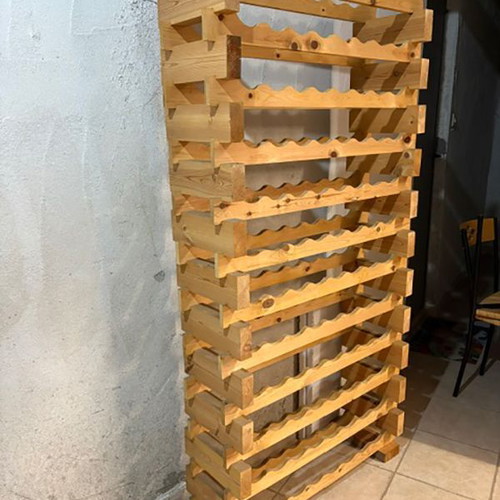 Wine rack with 12 rows, wooden