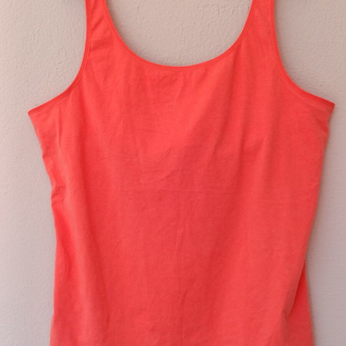 Coldwater Creek women's tank top new, coral color with built-in bra