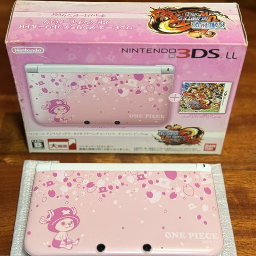 Nintendo 3DS XL One Piece Chopper Pink Limited Edition console
