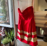 Zara strapless dress S coral like new