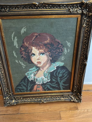 Hand-Embroidered Painting like new
