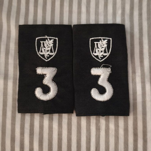 Military academy insignia used, 3rd year