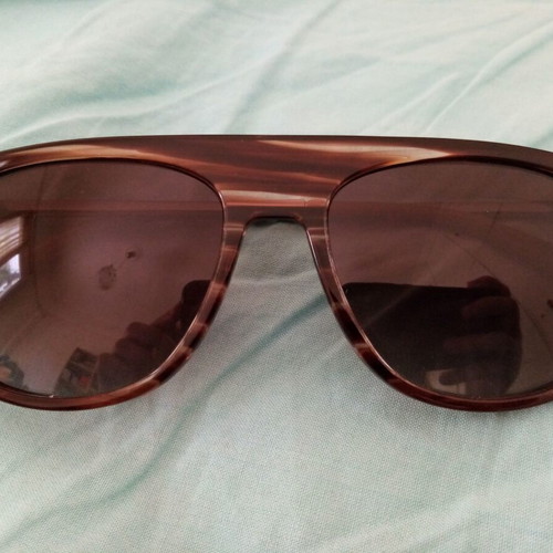 Sunglasses new, brown, UV400 protection with case