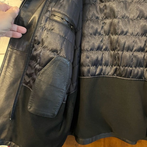 Leather jacket unused xl black