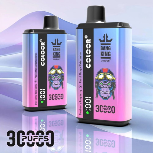 Bang King Color 30,000 puffs disposable vape with dual flavors
