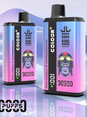 Bang King Color 30,000 puffs disposable vape with dual flavors