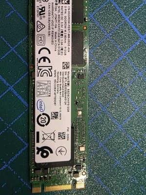 Nvme M2 Intel 500gb like new