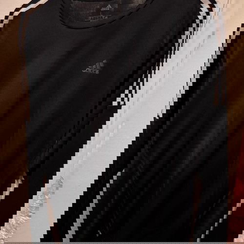 Adidas Dry Fit μπλούζα με μακριά μανίκια Large σαν καινούργια, μαύρη